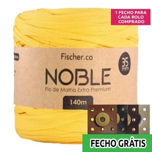 Detalhes: Fio de malha Noble extra premium 35mm com 140m Fischer + fecho de corino grátis