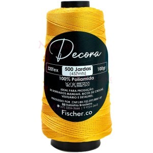 Fio Decora Fischer tex.220 com 457m para bordado a mão