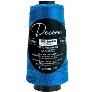 Fio Decora Fischer tex.220 com 457m para bordado a mão