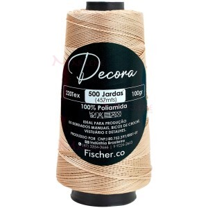 Fio Decora Fischer tex.220 com 457m para bordado a mão