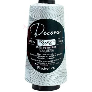 Fio Decora Fischer tex.220 com 457m para bordado a mão
