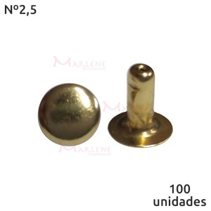 Rebite comum nº2,5 com 100 unidades baxmann