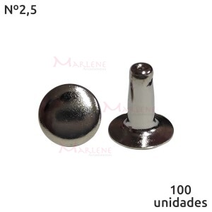 Rebite comum nº2,5 com 100 unidades baxmann