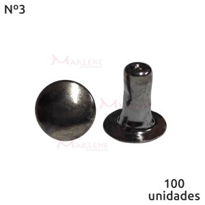 Rebite comum nº3 com 100 unidades baxmann