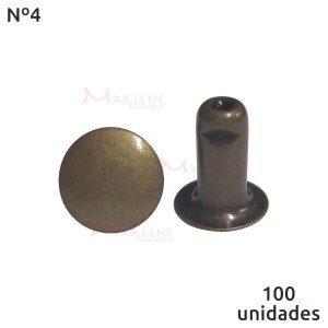 Rebite comum nº4 com 100 unidades baxmann