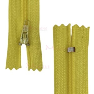 Zíper de nylon fino 15cm unidade