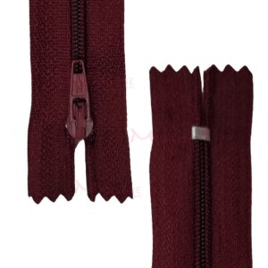 Zíper de nylon fino 15cm unidade