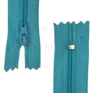 Zíper de nylon fino 15cm unidade