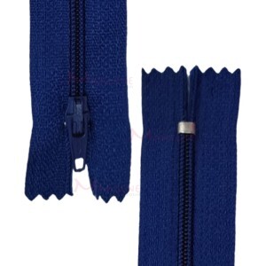 Zíper de nylon fino 15cm unidade