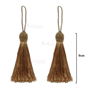 Pingente de seda 9cm com 2 unidades